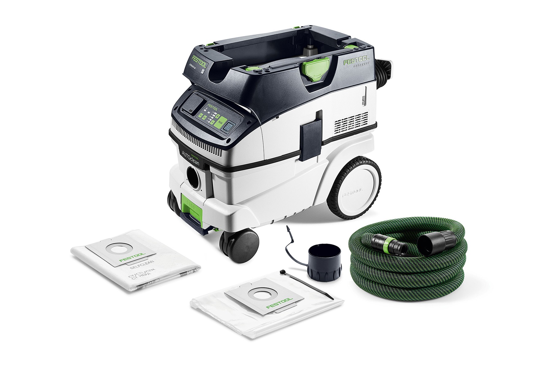 جارو برقی صنعتی فستول آلمان مدل Festool CLEANTEC CTM 26 E I AC | مکنده ایمن با فیلتر کلاس M و سیستم AutoClean | ظرفیت 26 لیتری